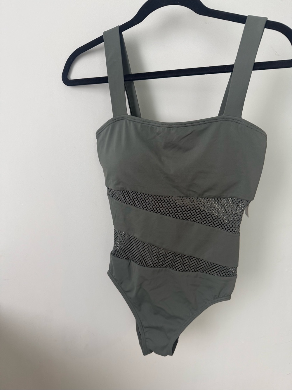 Carmen Marc Valvo Palm Green One-Piece Swim